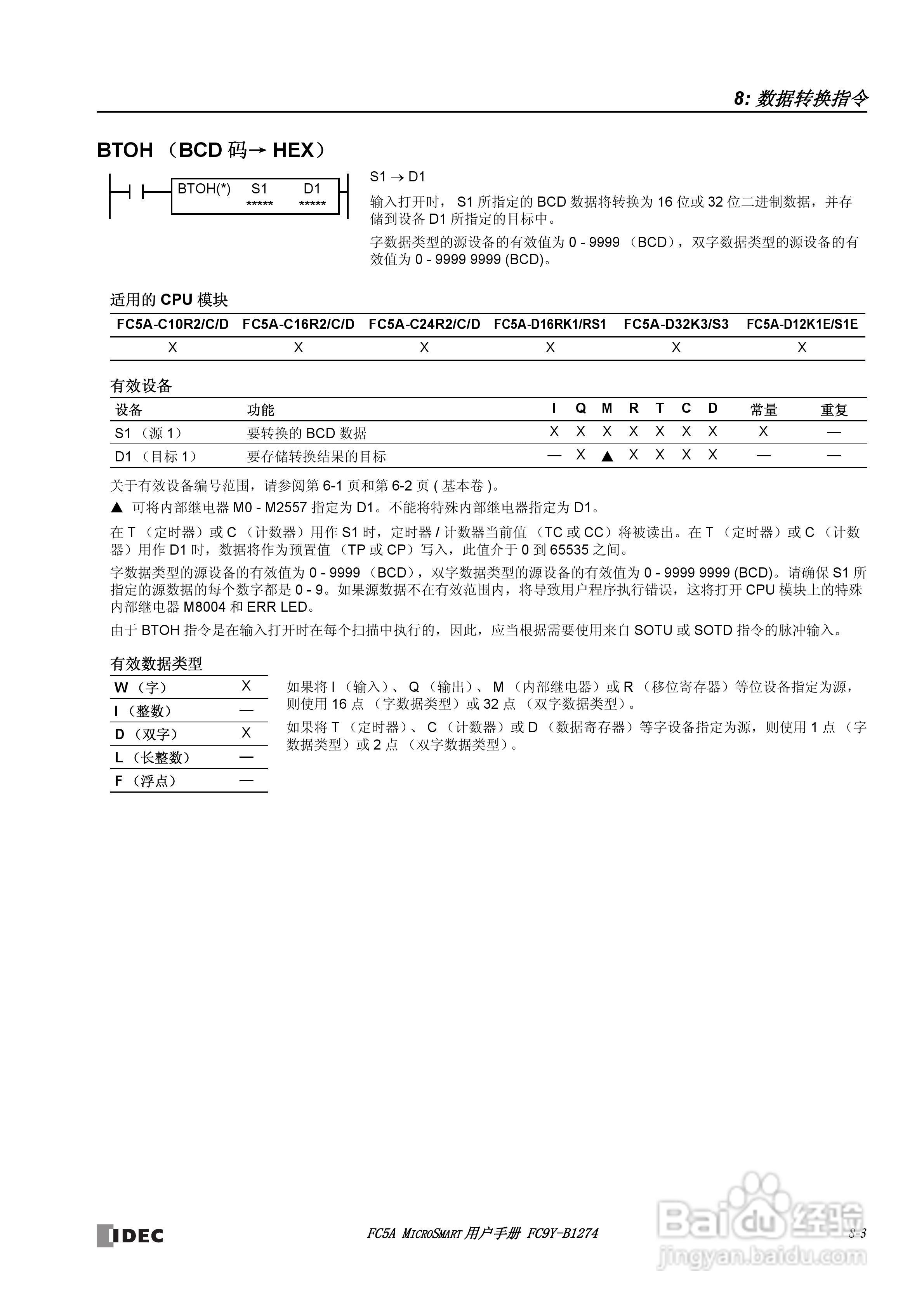 FC5A型可编程控制器_显示器使用说明书:[9]
