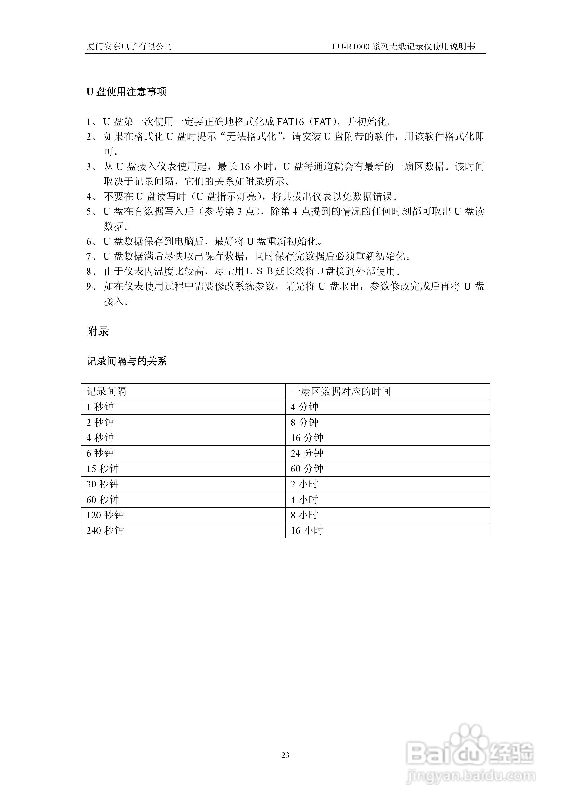 LU-R1000无纸记录仪说明书:[3]