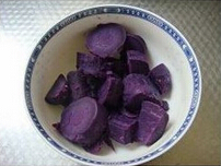 紫薯花朵枣泥包