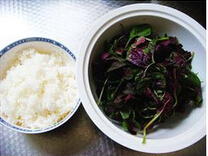 紫苋菜蒜蓉炒饭