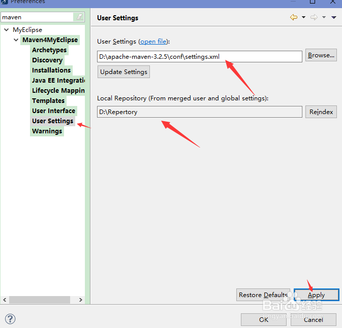 Myeclipse优化设置（编码、护眼、Maven、补全）