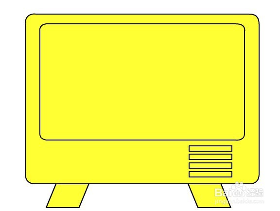 flash如何绘制一台老式电视机
