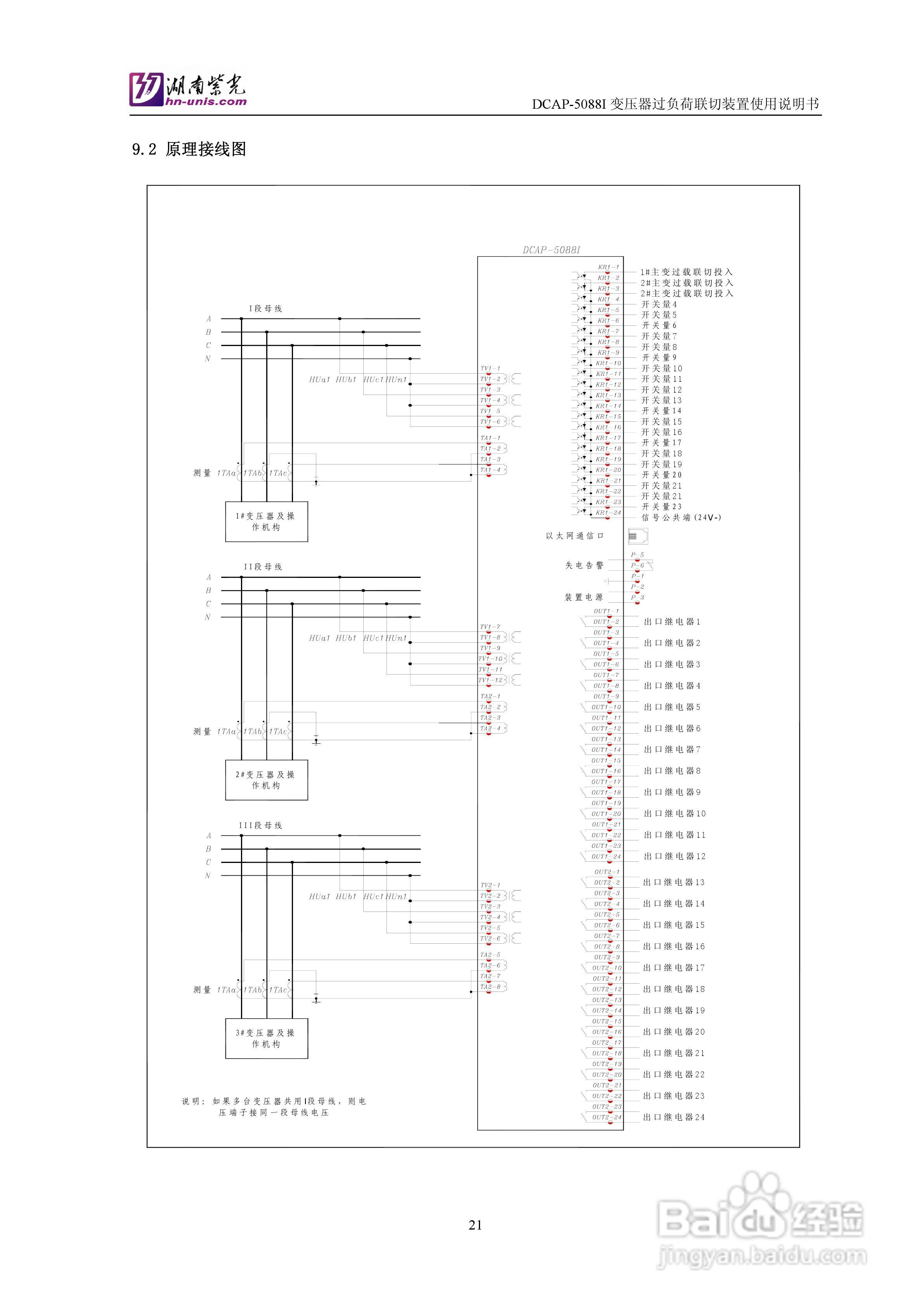 紫光DCAP-5088I变压器过负荷联切装置使用说明书:[3]