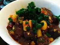 麻辣脑花毛血旺的家常做法