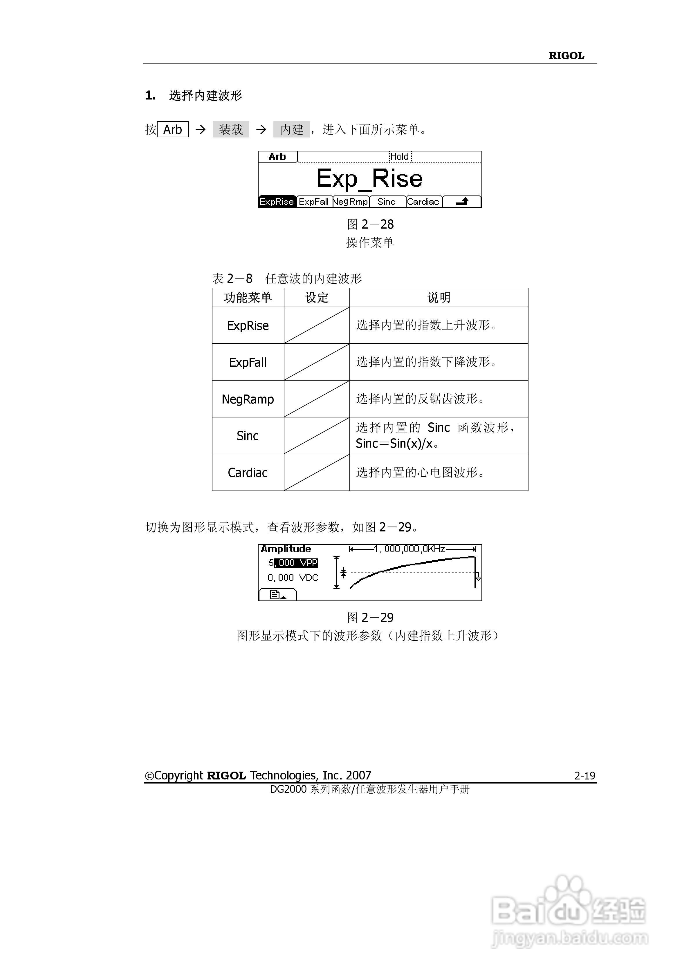 RIGOL函数任意波形发生器DG2000用户手册:[5]