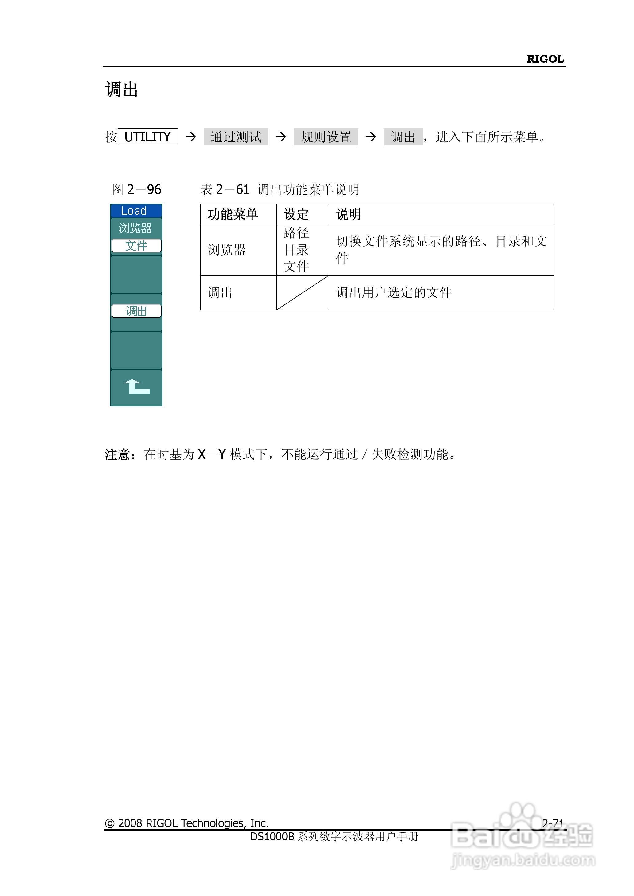 RIGOL数字示波器 DS1000B 用户手册:[10]