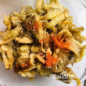 椒盐蘑菇-超好吃的下酒菜