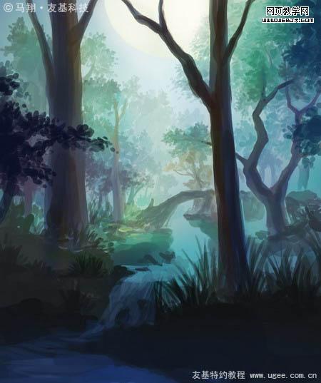 Photoshop鼠绘教程:唯美的梦幻森林