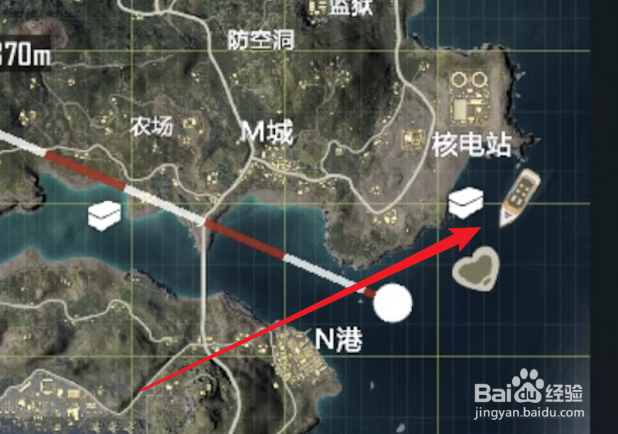 和平精英,夏日模式中游轮怎么找