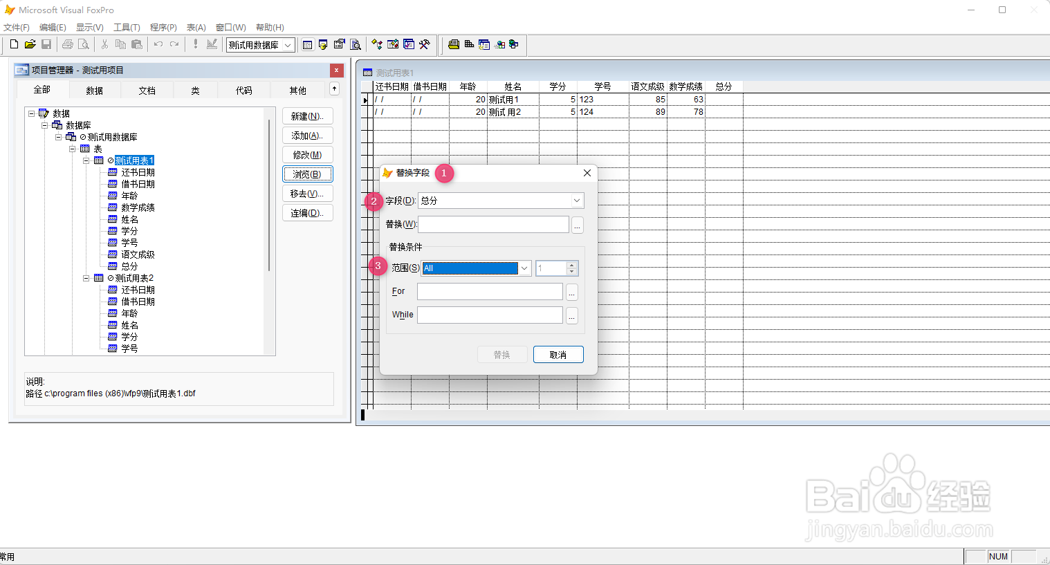 VF9.0 更新表记录