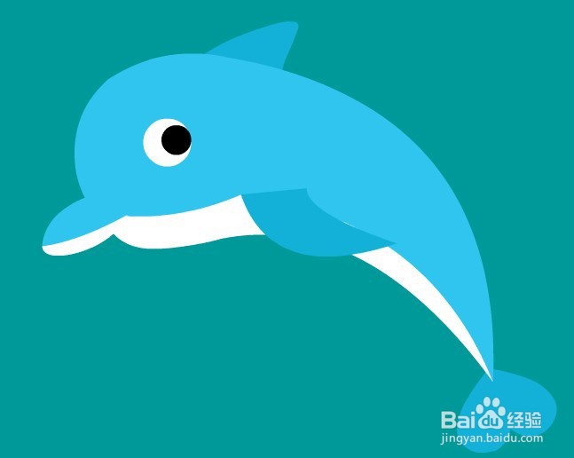 Flash如何绘制一条卡通海豚的教程