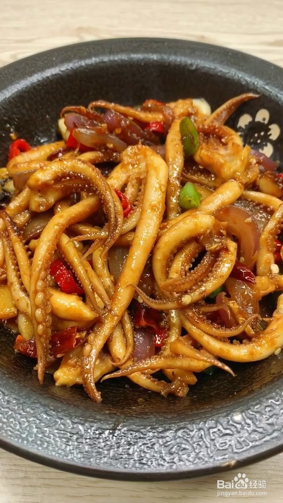 烧烤味炒鱿鱼须，感受味蕾德刺激