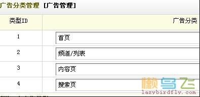 织梦广告管理的使用