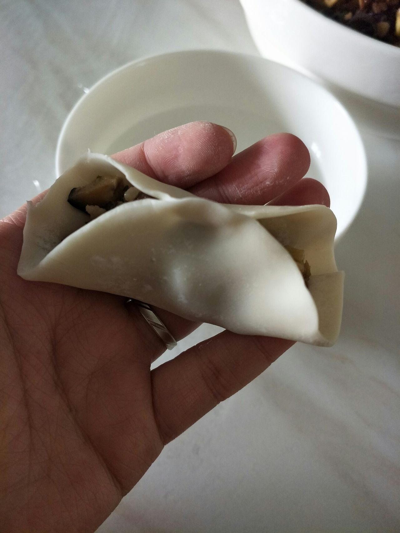 香菇笋丁肉丁馅水饺，让你在异乡也能感受到家的温暖！