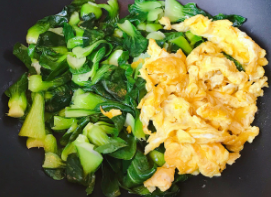 如何做油菜炒鸡蛋