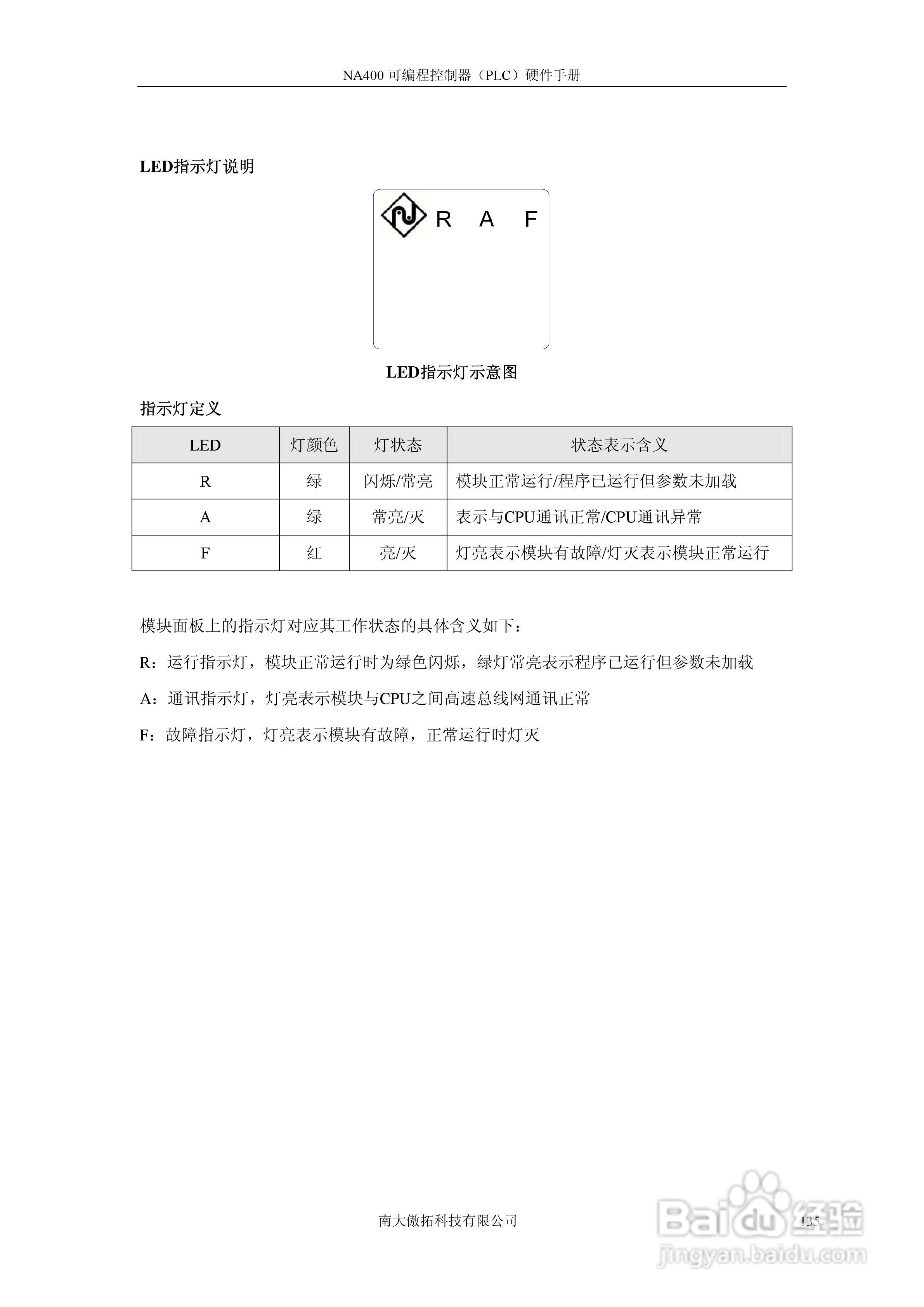 傲拓NA400可编程控制器硬件手册V1.8:[14]