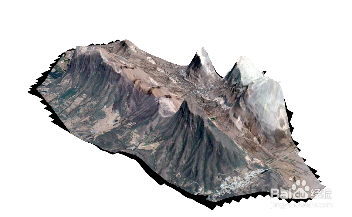 如何利用arcscene生成三维影像图