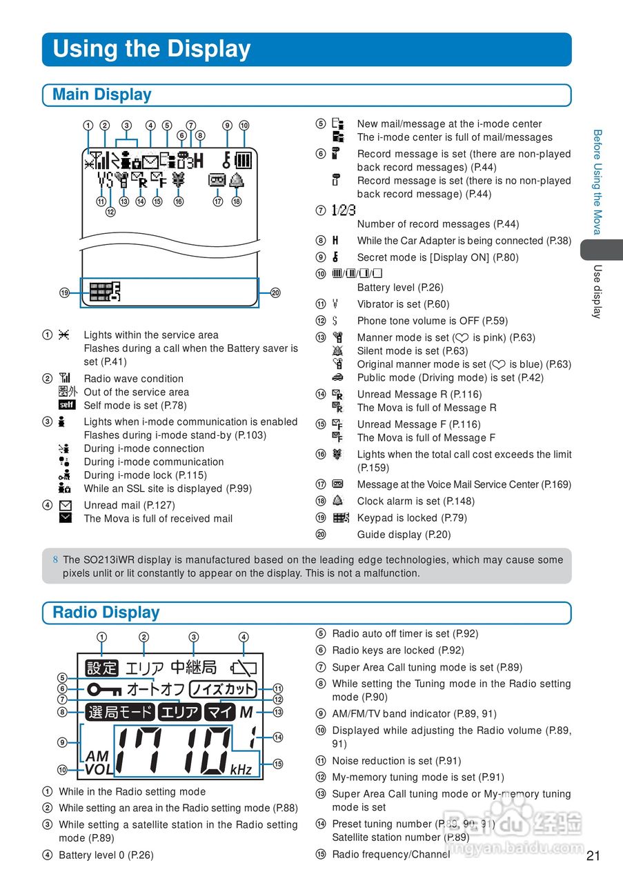 DoCoMo SO213iWR移动电话说明书:[3]