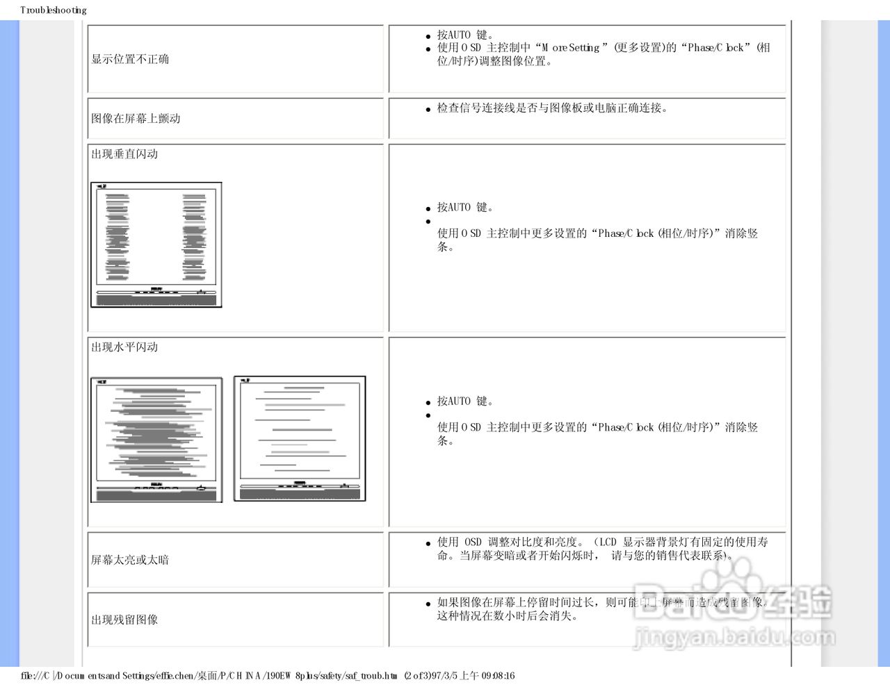 飞利浦190EW8FB1/93液晶显示器使用说明书:[2]