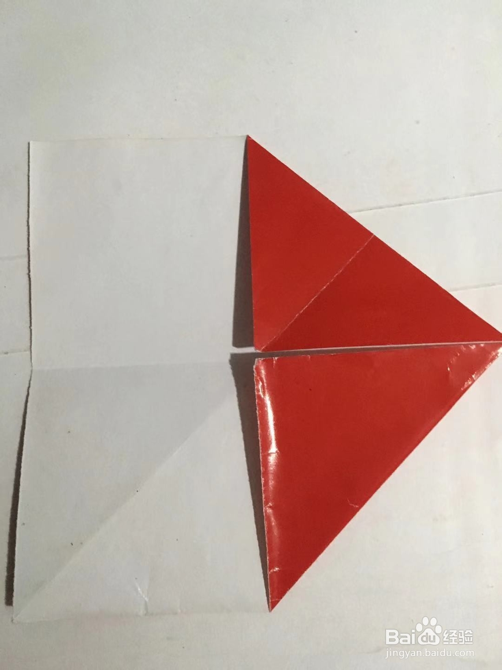 蛋糕折纸系列(二)怎样用彩纸折叠一盒三角蛋糕