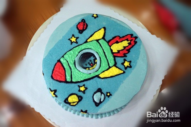 怎样做小火箭生日蛋糕