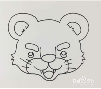怎么画出黄色的老虎