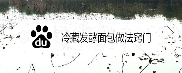 <b>冷藏发酵面包做法窍门</b>