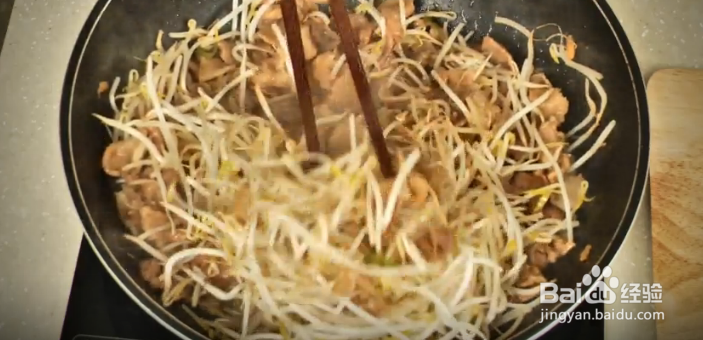 猪肉炒豆芽做法