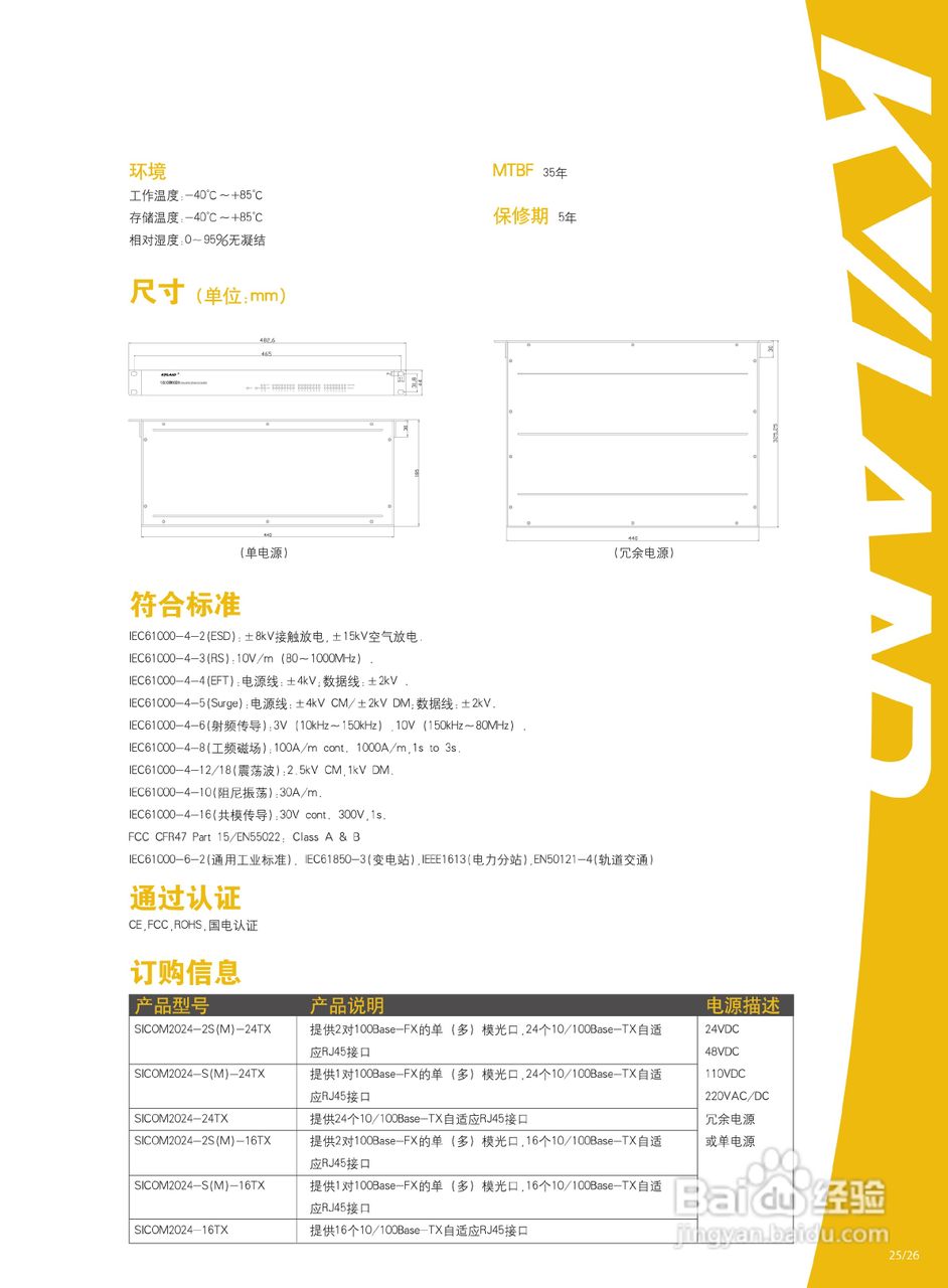东土SICOM2024网管型工业以太网交换机产品说明书