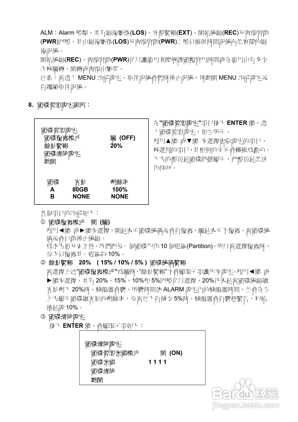 声宝DR-S0931/1631型数位监控录放影机说明书:[1]