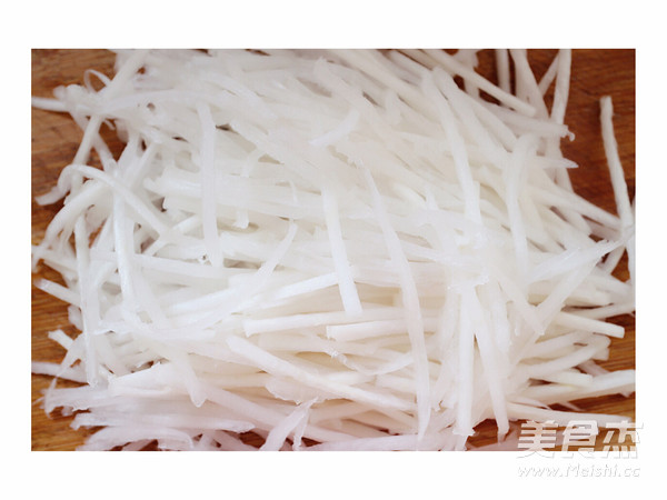 蚝油萝卜丝的做法