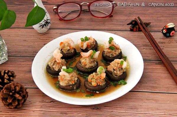 鲜虾猪肉香菇盏