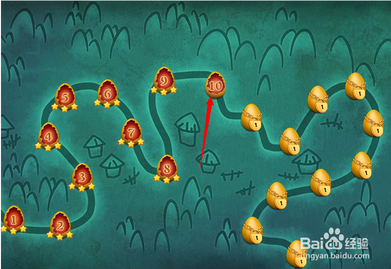 小游戏泡泡鸟历险记第10关