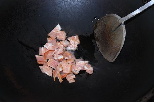 培根榨菜焗馒头