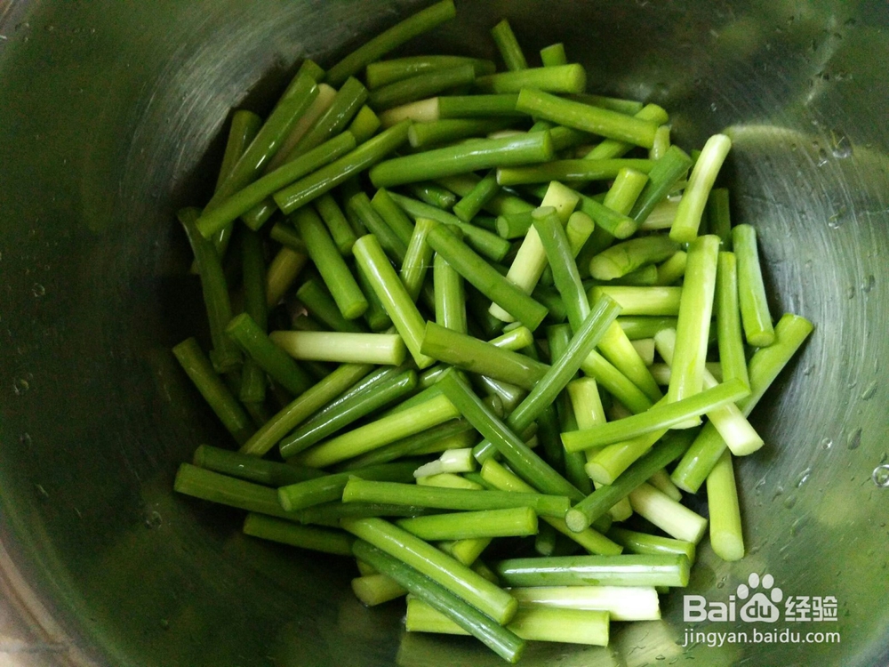 蒜苔炒肉的做法