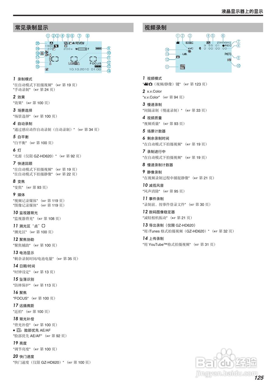 JVC GZ-HD620AC数码摄像机说明书:[13]