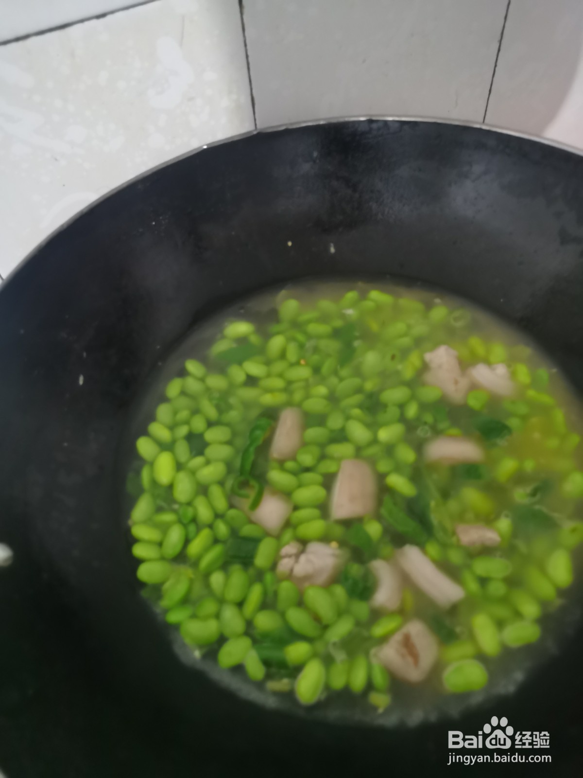 如何煮青豆肉末