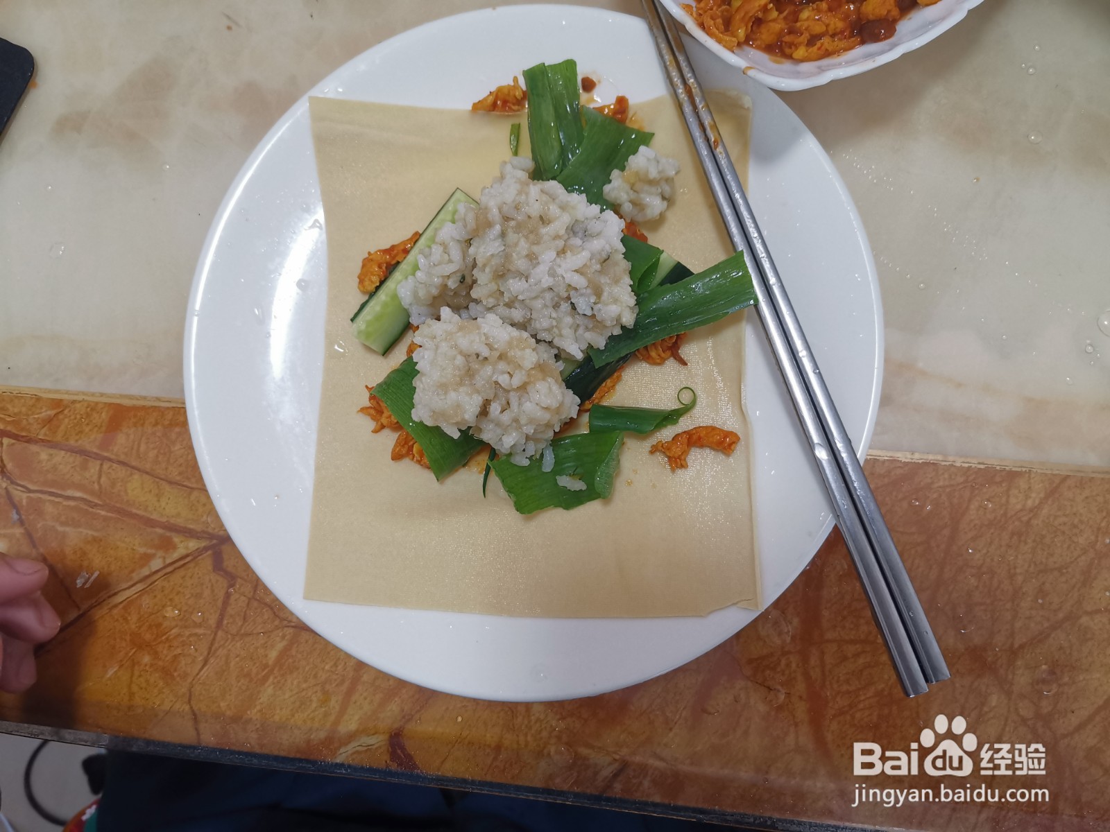 干豆腐拌饭卷