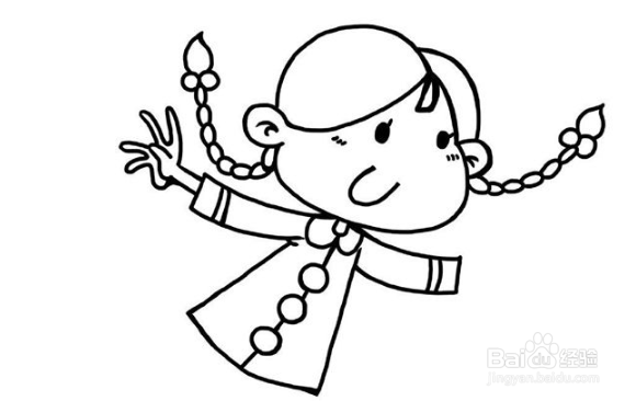 简笔画----跳舞的小女孩怎么画简单好看