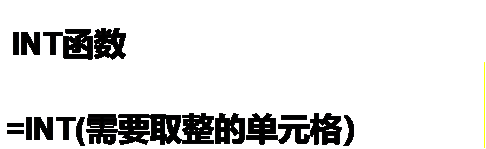 Excel怎么向下保留整数部分
