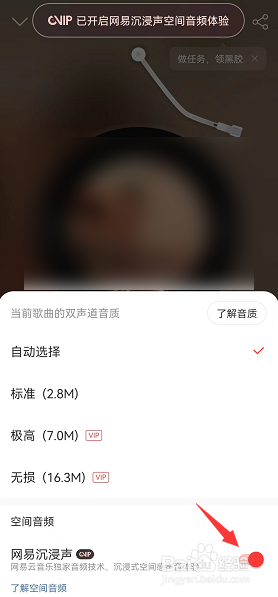 网易云音乐怎么开启沉浸声