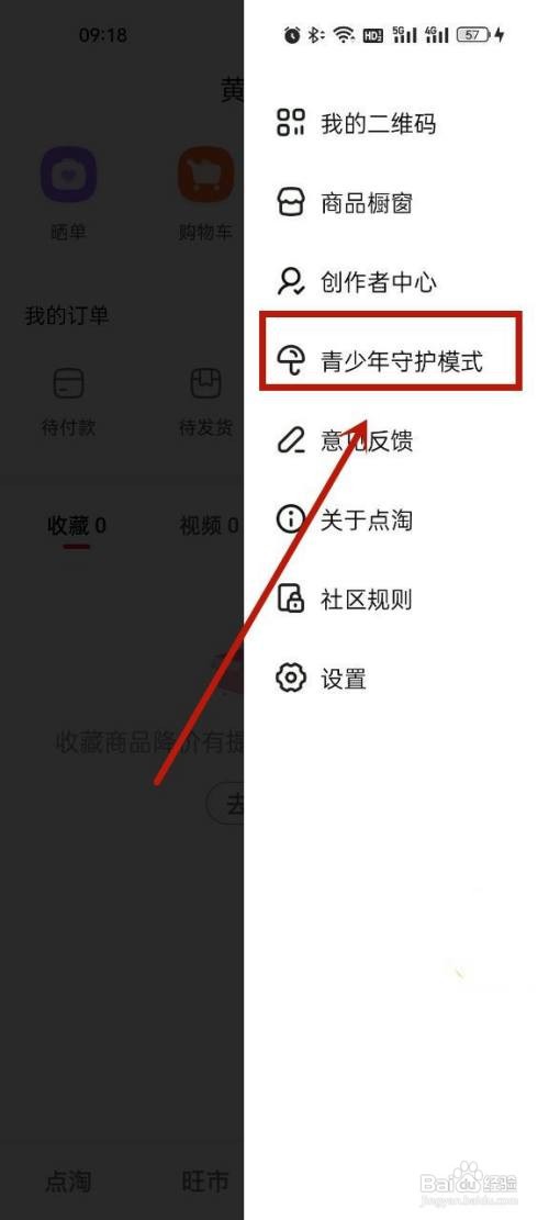 点淘要怎么设置未成年模式