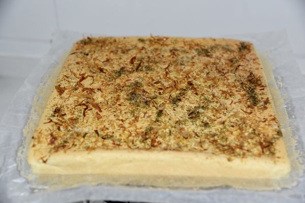 海苔木鱼花蛋糕卷