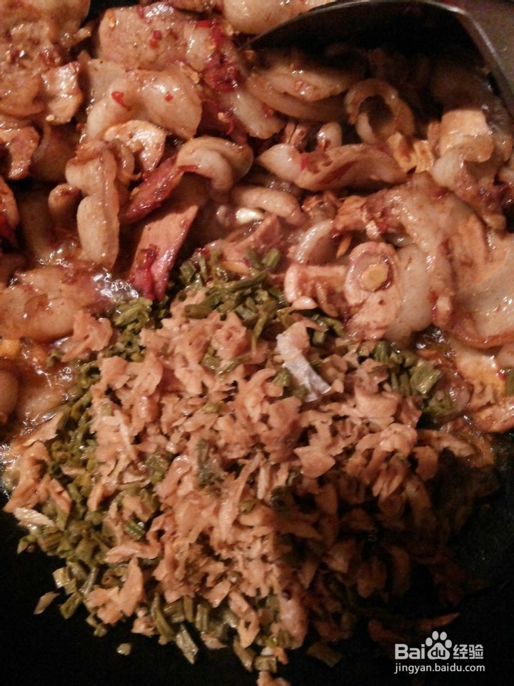 四川干豇豆回锅肉