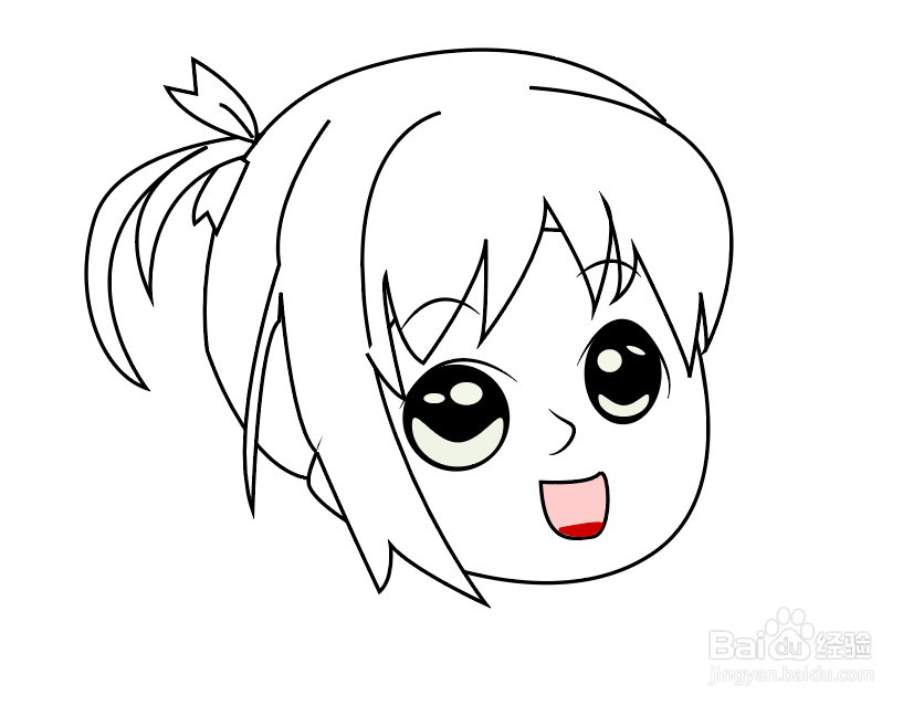 超可爱女生头像简笔画