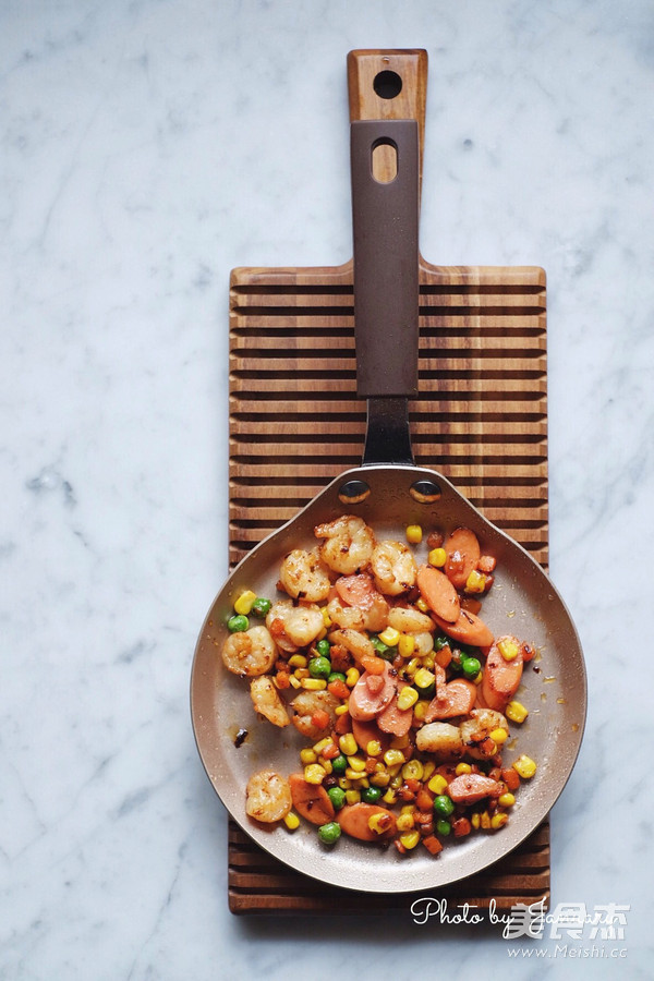 虾仁拌面的做法
