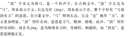 刚劲有力的劲什么意思