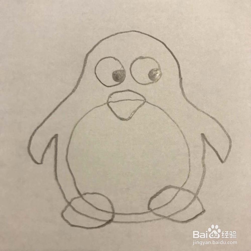 企鹅怎么画呢