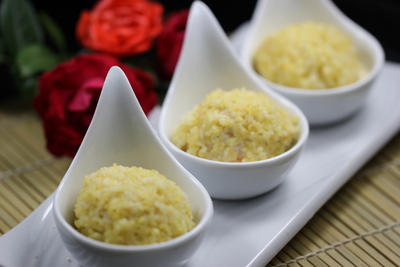 小米豆腐虾仁丸