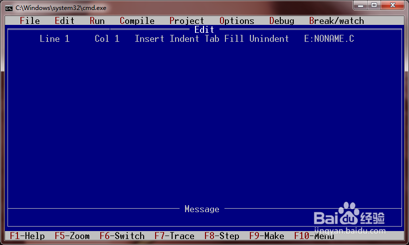 怎么利用Turbo C V2.0编写简程序